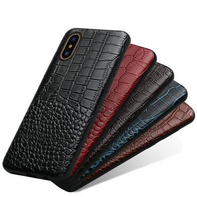 China Genuine Leather Real PU Leather Phone Case For iPhone 12 11 Pro XS Max XR X 6 7 8 Plus Case for sale