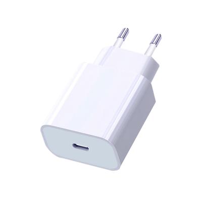 China Mobile Phone 20W USB Type-C Fast Wall Adapter Charger Socket Palladium Power For iPhone iPad Pro for sale