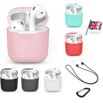 China Silicone For Apple Air Pods Charging Wireless Silicone Case Cover Skin Earphone Protector for sale