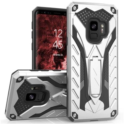 China Fashion And Simple Heavy Duty Armor Defender Shockproof Protective Kickstand Cell Phone Case Cover For Samsung Galaxy S9 S9 Plus for sale