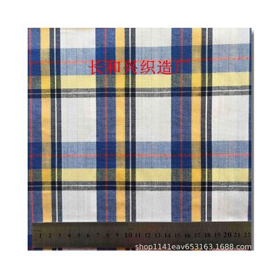 China Breathable popular 100% cotton tartan linen fabric for men/women shirts yarn dyed cotton shirt fabric for sale