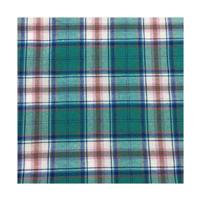 China Cotton Shirt Fabric Wholesale Wicking Textile Plaid Plaid Hot-selling Stock Group for sale