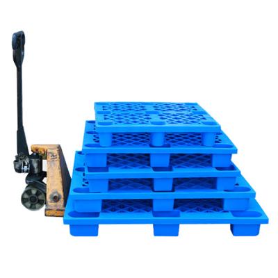 China Shipping 9 Legs Light-Duty Plastic Pallets with Customized Logo and Single Faced Style for sale