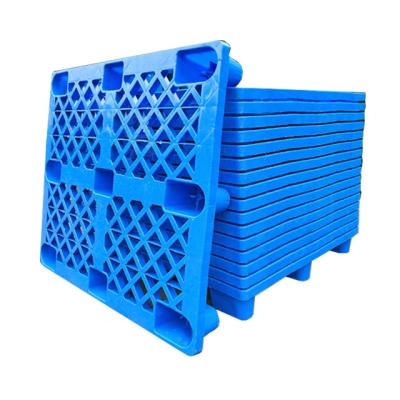 China Blue Warehouse Logistics Solid  9 Legs Light-Duty Euro Pallet  for Efficient Shipping for sale