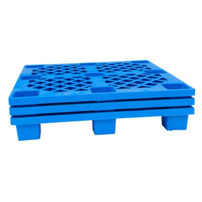 China Hot Sale Single-Faced Euro Pallets HDPE 9 Runners Plastic Stackable Design for Storage and Transport for sale