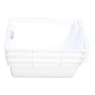 China Customize Surface Handling Stackable Plastic Crate for Turnover Nesting Packaging for sale