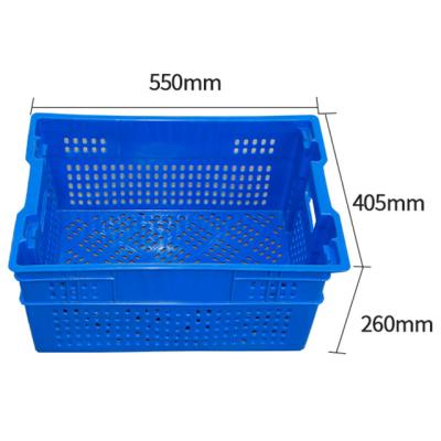 China Mesh Style Plastic Tomato Crate for Fruit and Vegetable Transport & Storage for sale