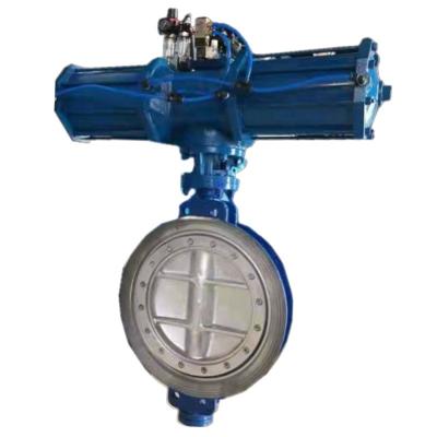 China General factory price customized pneumatic wafer butterfly valve cylinder actuator, DN32 DN40 DN50 DN65 304/316 stainless steel valve for sale