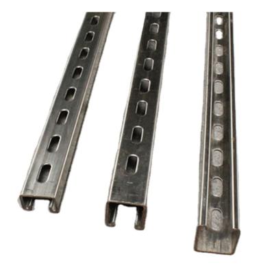 China Hotels Factory Price Customized Slotted Single C Channel Strut , 160 240 320mm SS304&316 Stainless Steel Tube / Channels Customized Length for sale