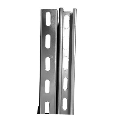 China Hotels Customized Support Channels , Slotted Single C Channel Strut Galvanized Tube / Customized Channels 160 240 320mm Length for sale