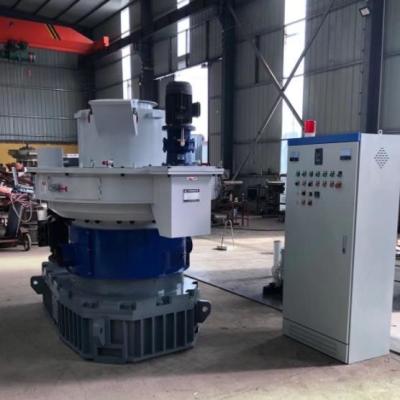 China 380V Cotton Stalk Pellet Machine 90kw Ring Die Rice Husk Pellet Machine for sale