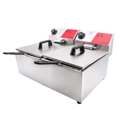 China Commercial Electric Deep Top Table Chip Kfc Chicken Fryer Counter Restaurant DF-82 Deep Fryer Machine for sale