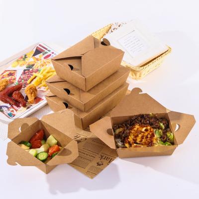 China Manufacturer Wholesale 350g recyclable kfc burger paper lunch box for food packaging for sale