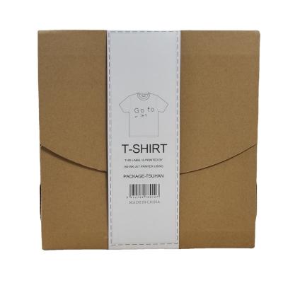 China Recyclable Wholesale Custom Logo T-shirt Box Men And Women T-shirt Packaging Boxes Tissue Packing Box for sale