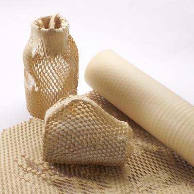 China Biodegradable Materials Logistics Eco Friendly Recyclable Packaging Wrap Honeycomb Cushion Protective Compostable Paper for sale