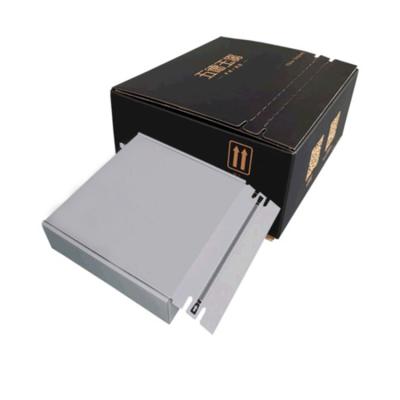 China Recyclable Custom Self Sealing E Groove Corrugated Box Tear Strip Mailer Box With Self Adhesive for sale