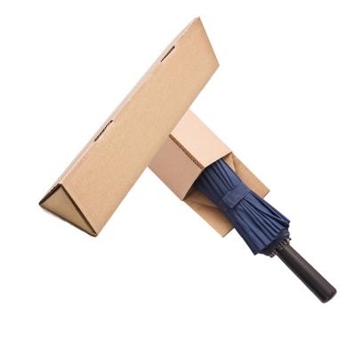 China Recycled Materials 3 Layers Corrugated Custom Packaging Paper Box Single Strip Box For Umbrella for sale