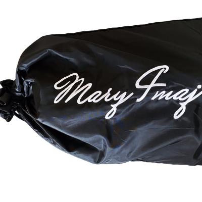 China Rope Handle Black Drawstring Bags For Mary for sale