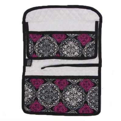 China Durable 100% Cotton Crochet Knitting Needle Tool Cover Case Bag Large for sale