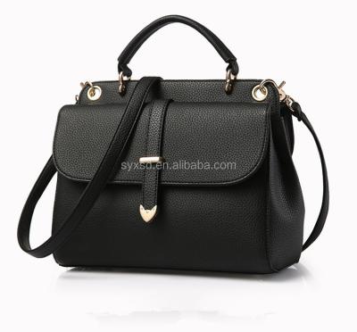 China 100% China eco-friendly factory 2018 wholesale women leather pu leather handbags for gift for sale