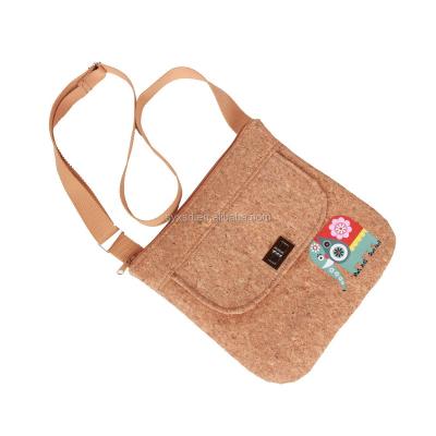 China New Design Factory Price Cork Handbags High Quality, Natural Lady Cork Wood Shoulder Bag Handbag for sale