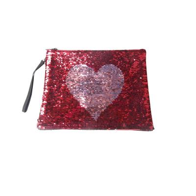 China Fashion New Design Handmade Shiny Reversible Sequin Waterproof Wallet Purse Pouch Wristband Bag for sale