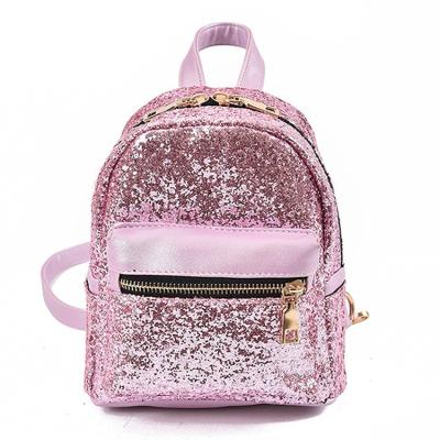 China Fashion Mini Backpack Girls Cute Sequin Backpack Leather Purse Women Mini Backpack Bag for sale