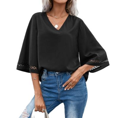 China 2022 New Fashion Solid Color Simple Loose Women's Shirts Long Sleeve Shirts And Tops Women's Shirts for sale