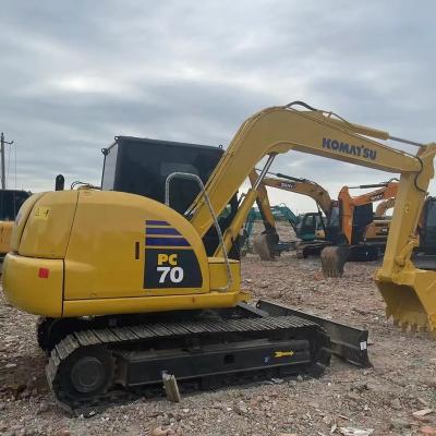 China 90% new KOMATSU PC70-8 used excavator hot sale low price 7 ton mini 0.32-0.39mÂ³ for sale