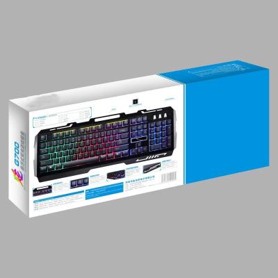 China Anti-ghosting Gaming Keyboard Backlight Wired USB Feel Gamer RGB Mechanical Keyboard 104Keys for Tablet Desktop Computer with Phone Holder for sale