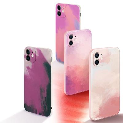 China Fanshion Simple Phone Case Phone Cover For Apple Iphone plus 7 8 9 Pro Max X Xr Xr 11 12 Link Dye Silicone Phone Cover for sale