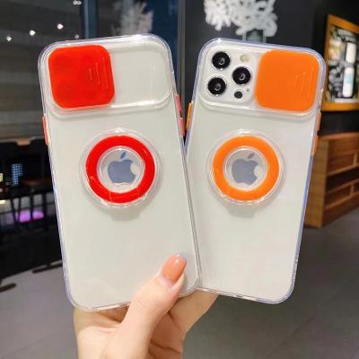 China Colorful Protective Push-pull Phone Anti-fall Lens Cover Device For iPhone 1112 pro Max Mobile Phone Case for sale