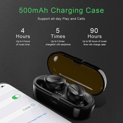 China Wireless Earbuds TWS Bass Headphones Noise Reduction Syllable Volume Control Earbuds Compatible for sale