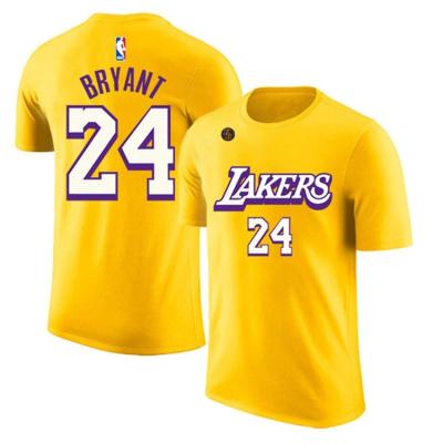 China Black Casual Top Kobe Bryant Men Sports Training Basketball Player Mamba 3d Print QUICK DRY Hip Hop Streetwear Custom T-Shirt for sale