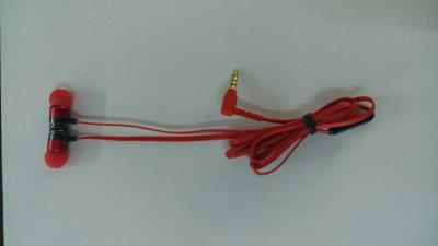 China in ear high quality earphone with mic in red color (MO-EM002) for sale