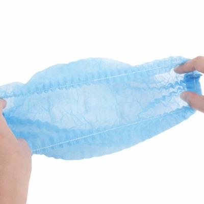 China Non-Woven Hair Cover Comfort Protection Disposable hair net Blue white for sale