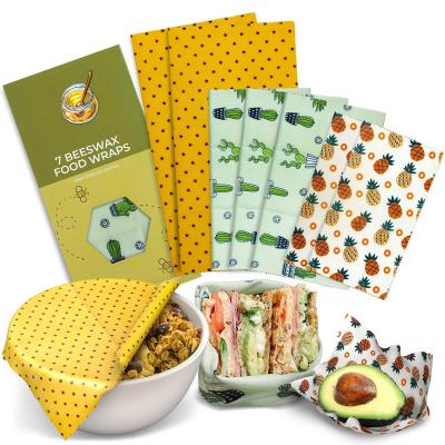 China Reusable Food Grade Eco Friendly Beeswax Food Wrap for sale