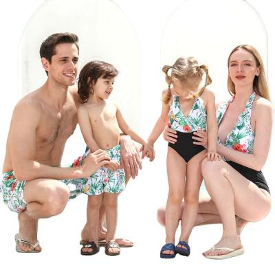 China 2021 New Parent-child Swimsuits Breathable Custom Mommy and Me Swimwear Boys Girls Outfit Family Matching Swimwear for sale