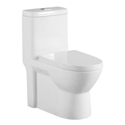 China Dual Flush Cheaper Ceramic Double Mall Flush One Piece School Hospital Siphonic Toilet for sale