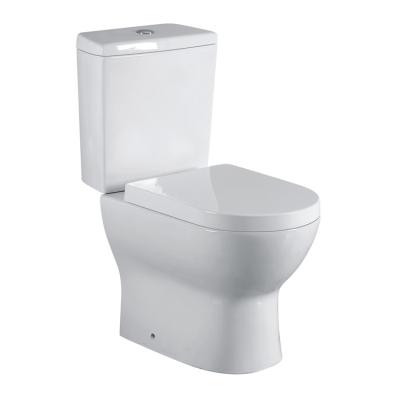 China Good Quality Double-flush Hospital School Mall Washdown Two Piece Floor Standing Toilet for sale