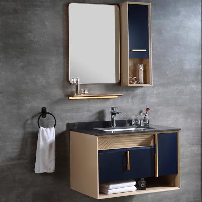 China Wholesale Good Quality Nordic Modern Bathroom Vanity Wall Mounted Bathroom Cabinet With Mirror for sale