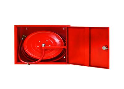 China Gabinete sólido del carrete de la manguera de bomberos del OEM 130Kg del color rojo de la puerta en venta