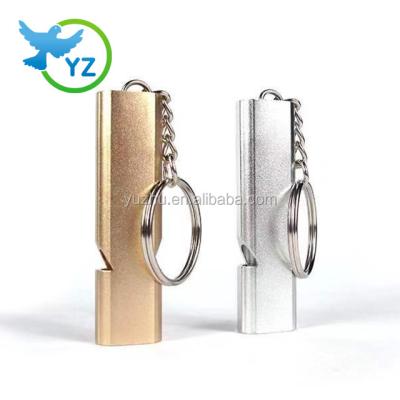 China 2020 China Factory Simple Design Temperament Grey/GOLD Pigeon Whistle Bird Whistle Stainless Steel Viable Whistle for sale