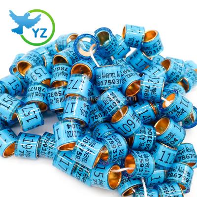 China 2020 Hot BLUE Gold-Aluminum-Plastic / Pigeon Packing Ring Viable for sale