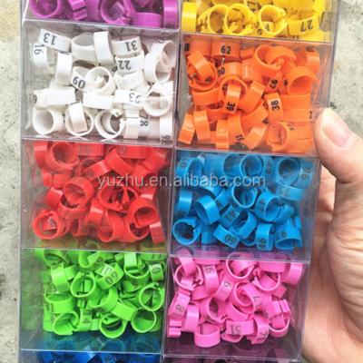 China Different Colored Numnber Viable Ring Staple Pack Clip Pigeon Rings Supply for sale