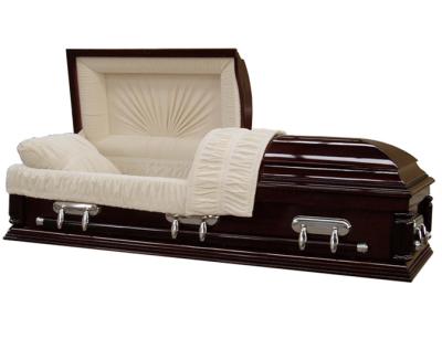 China American style high quality cheap wooden coffin for sale