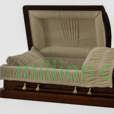 China American Wooden Casket Wholesale Price OEM Customized for sale