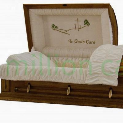 China American style oak coffin porcelain buy coffin beds and pillows DH-022 for sale