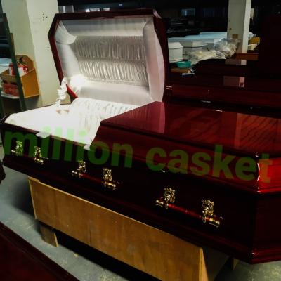 China European Style European Style Wooden Coffin for sale