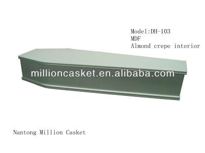 China European MDF Casket Cheap Style Casket No Hardware for sale